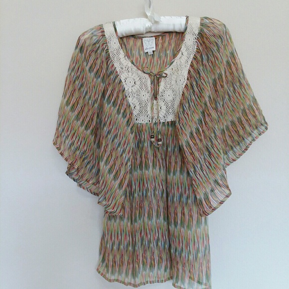 Anthropologie Tops - ANTHROPOLOGY- ELLA MOSS  Saks Boho Top/Blouse
